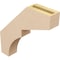 Ekena Millwork 3-inch W x 16-inch D x 16-inch H Monterey Rough Cedar Woodgrain TimberThane Knee Brace, Primed BRCUR03X16X16MONRCPR - alternate 4